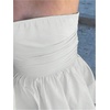 image:imageMakeMeChic Womens Strapless Backless Mini Dress Summer Ruffle Tube Bandeau Shorts Dress with BowWhite