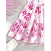 image:imageMakeMeChic Womens Summer Floral Cami Dress Backless Cut Out Ruffle Hem A Line Mini Dresses SundressPink
