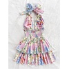 image:imageMakeMeChic Womens Summer Mini Dress Floral Halter Ruffle Backless A Line Dresses Flowy Cami Vacation SundressMulticolor
