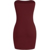 image:imageMakeMeChic Womens Tube Top Dress Y2K Split Bodycon Strapless Party Mini Dresses Concert OutfitBurgundy