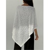 image:imageMakeMeChic Ponchos for Women Sheer Poncho Sweater Shawl Wraps CoverupBeige