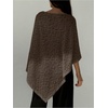 image:imageMakeMeChic Ponchos for Women Sheer Poncho Sweater Shawl Wraps CoverupBrown