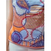 image:imageMakeMeChic Womens Boho T Shirt Crewneck Tie Bow Elegant Blouse TopsOrange