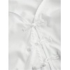 image:imageMakeMeChic Womens Button Down Shirts Flared Long Sleeve Work Blouses Office Solid Blouses Corset Blouses TopsWhite
