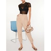 image:imageMakeMeChic Womens Concert Outfits Summer Mesh Sheer Shirts Short Sleeve See Through Black Top BlouseBlack