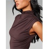 image:imageMakeMeChic Womens Dressy Mock Neck Tops Y2k T Shirt Sleeveless Fitted Summer Going Out TopsCoffee Brown
