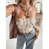 image:imageMakeMeChic Womens Furry Sequin Summer Tube Tops Strapless Sleeveless Going Out Tops Y2K OutfitsApricot