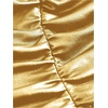 image:imageMakeMeChic Womens Leather Gold Tops Summer Tube Tops Ruched Sleeveless Slim Fit Strapless Club Concert ShirtsGold