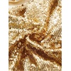 image:imageMakeMeChic Womens Metallic Sequin Strapless Tube Top Sparkly Ruched Party Night Out Crop TopsGold
