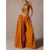 image:imageMakeMeChic Womens Off The Shoulder Tops Tie Dye Crop Ruched Sleeveless Going Out Tank ShirtMulticolor