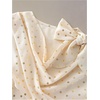 image:imageMakeMeChic Womens Polka Dots Blouse Top Cowl Neck Bow Shoulder Ruched Slessless Cute ShirtApricot