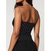 image:imageMakeMeChic Womens Polka Dots Strapless Tube Top Backless Summer Going Out TopsRoyal Blue