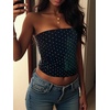 image:imageMakeMeChic Womens Polka Dots Strapless Tube Top Backless Summer Going Out TopsRoyal Blue