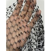 image:imageMakeMeChic Womens Sparkly Glitter T Shirt Rhinestone Fishnet Asymmetrical Party Club Going Out TopsBlack