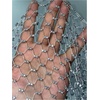image:imageMakeMeChic Womens Sparkly Glitter T Shirt Rhinestone Fishnet Asymmetrical Party Club Going Out TopsLight Grey