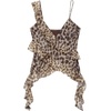 image:imageMakeMeChic Womens Summer Cheetah Print Tops Sleeveless Backless Y2K Fitted Tank TopsBrown
