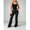 image:imageMakeMeChic Womens Summer Y2K Chain Crop Tops Square Collar Sleeveless Tank TopsBlack