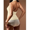 image:imageMakeMeChic Womens Y2k Deep V Cowl Neck Halter Tops Going Out Backless TopBeige