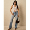image:imageWomens Metal Floral Summer Crop Tops V Neck Knit Split Sweater VestsApricot