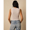 image:imageWomens Metal Floral Summer Crop Tops V Neck Knit Split Sweater VestsApricot