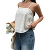 image:imageMakeMeChic Womens Summer Boho Tops Sleeveless Flared Hem Textured Y2K Camisole Crop TopsApricot