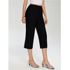 image:imageMakeMeChic Womens Going Out Capri Pants Sexy Y2K Lace Up Capri Pants High Waisted Skinny Stretchy PantsBlack Strapless