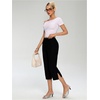 image:imageMakeMeChic Womens Going Out Capri Pants Sexy Y2K Lace Up Capri Pants High Waisted Skinny Stretchy PantsBlack Strapless
