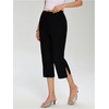 image:imageMakeMeChic Womens Going Out Capri Pants Sexy Y2K Lace Up Capri Pants High Waisted Skinny Stretchy PantsBlack Strapless