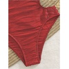 image:imageMakeMeChic Womens One Piece Swimsuit Cut Out Halter Open Back Bathing Suit SwimwearRed