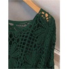 image:imageMakeMeChic Womens Plus Size Crochet Boho Tops Summer Vacation Beach Cover Ups SweaterDark Green
