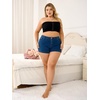 image:imageMakeMeChic Womens Plus Size Strapless Bras Front Closure Half Push Up Bra Bandeau Wireless Bralette for Large BustBlack