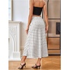 image:imageMakeMeChic Womens Polka Dots Skirt Satin Summer Ruffle Hem Maxi SkirtWhite