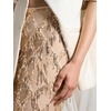 image:imageMakeMeChic Womens Sequin Midi Skirts Sheer Fringe Glitter Sparkly Party Club Cover Up Pencil SkirtsChampagne