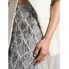 image:imageMakeMeChic Womens Sequin Midi Skirts Sheer Fringe Glitter Sparkly Party Club Cover Up Pencil SkirtsGrey