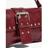 image:imageMakeMeChic Womens Shoulder Bags Y2K PU Leather Clutch Small Purse BagsBurgundy