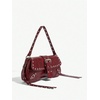 image:imageMakeMeChic Womens Shoulder Bags Y2K PU Leather Clutch Small Purse BagsBurgundy