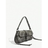 image:imageMakeMeChic Womens Shoulder Bags Y2K PU Leather Clutch Small Purse BagsGrey