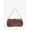 image:imageMakeMeChic Womens Shoulder Bags Y2K PU Leather Clutch Small Purse BagsLight Brown