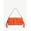 image:imageMakeMeChic Womens Shoulder Bags Y2K PU Leather Clutch Small Purse BagsOrange