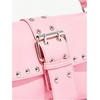 image:imageMakeMeChic Womens Shoulder Bags Y2K PU Leather Clutch Small Purse BagsPink