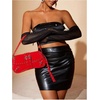 image:imageMakeMeChic Womens Shoulder Bags Y2K PU Leather Clutch Small Purse BagsRed