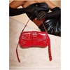 image:imageMakeMeChic Womens Shoulder Bags Y2K PU Leather Clutch Small Purse BagsRed