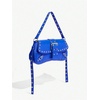 image:imageMakeMeChic Womens Shoulder Bags Y2K PU Leather Clutch Small Purse BagsRoyal Blue