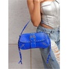 image:imageMakeMeChic Womens Shoulder Bags Y2K PU Leather Clutch Small Purse BagsRoyal Blue