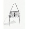 image:imageMakeMeChic Womens Shoulder Bags Y2K PU Leather Clutch Small Purse BagsSilver