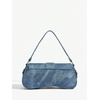 image:imageMakeMeChic Womens Shoulder Bags Y2K PU Leather Clutch Small Purse BagsWash Blue