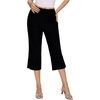 image:imageMakeMeChic Womens Going Out Capri Pants Sexy Y2K Lace Up Capri Pants High Waisted Skinny Stretchy PantsBlack Strapless
