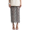 image:imageMakeMeChic Womens Sequin Midi Skirts Sheer Fringe Glitter Sparkly Party Club Cover Up Pencil SkirtsGrey