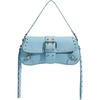image:imageMakeMeChic Womens Shoulder Bags Y2K PU Leather Clutch Small Purse BagsLight Blue