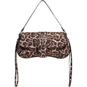 image:imageMakeMeChic Womens Shoulder Bags Y2K PU Leather Clutch Small Purse BagsBrown